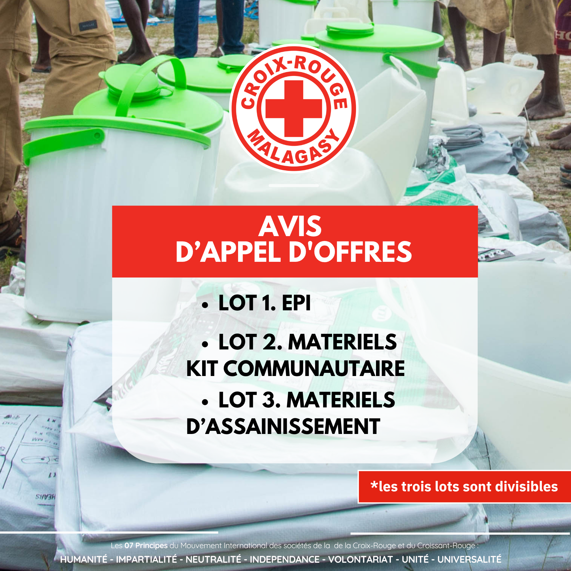 AVIS D’APPEL D’OFFRES POUR DIVERS ARTICLE POUR KIT COMMUNAUTAIRE (REF: AO005/FCDO/CRM/2025)